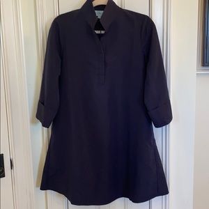 Navy taffeta Tuckernuck dress never been worn